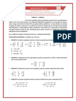 Ejercicios de matrices y sistemas de ecuaciones