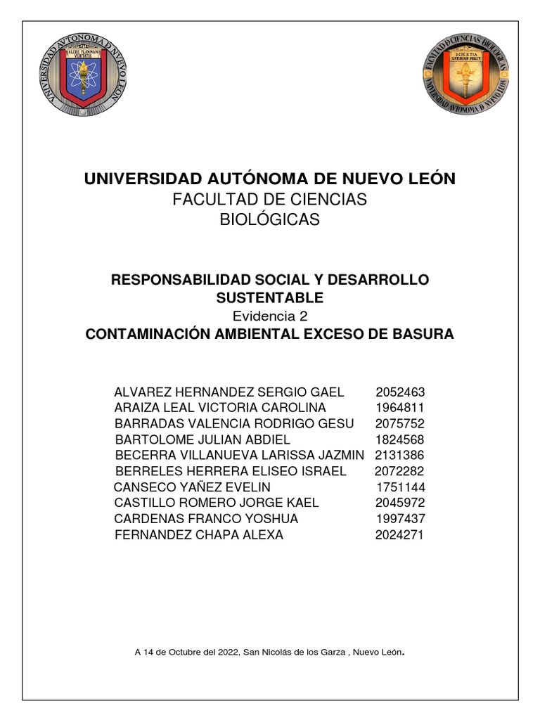 Contaminación por Basura y Salud Ambiental | PDF | Residuos | Vertedero