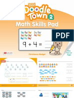 Doodle Town 2nd Edition Math Skills Pad Level 2 Unit 9 Spread