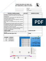 Checklist Inspeccion Pre Linea de Vida Cable de Acero