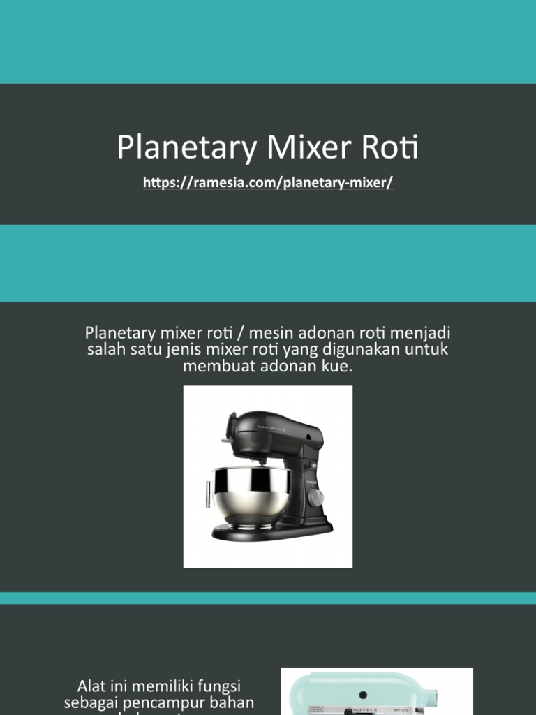 Planetary Mixer untuk Usaha Roti | PDF | Bisnis | Memasak, Makanan ...