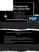 8.3.5 Salidas Del Diseño y Desarrollo