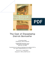 The Cost of Discipleship: Dietrich Bonhoeffer