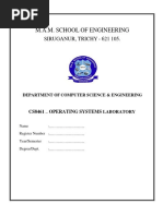 M.A.M. School of Engineering: Siruganur, Trichy - 621 105