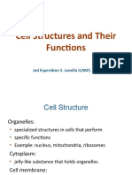 Cell Structures and Their Functions: Jed Esperidion S. Jumilla II, RMT, MD