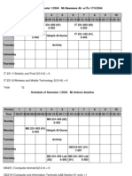 Timetable 2011-I Sem