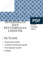 Penerimaan dan Penyimpanan Logistik