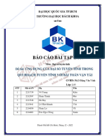 Báo Cáo Bài Tập Lớn: Đề Tài: Ứng Dụng Của Đại Số Tuyến Tính Trong Qui Hoạch Tuyến Tính Với Bài Toán Vận Tải