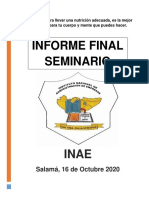 Informe Final Seminario: Salamá, 16 de Octubre 2020