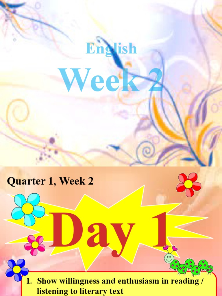 QUARTER 1 WEEK 2 ENGLISH 4 - Reading Literary Text | PDF | Plural