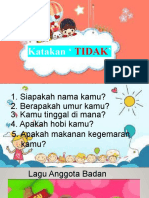 Katakan ': Tidak