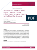 Intermediary Liability in The EU Digital Common Market - From The E-Commerce Directive To The Digital Services Act