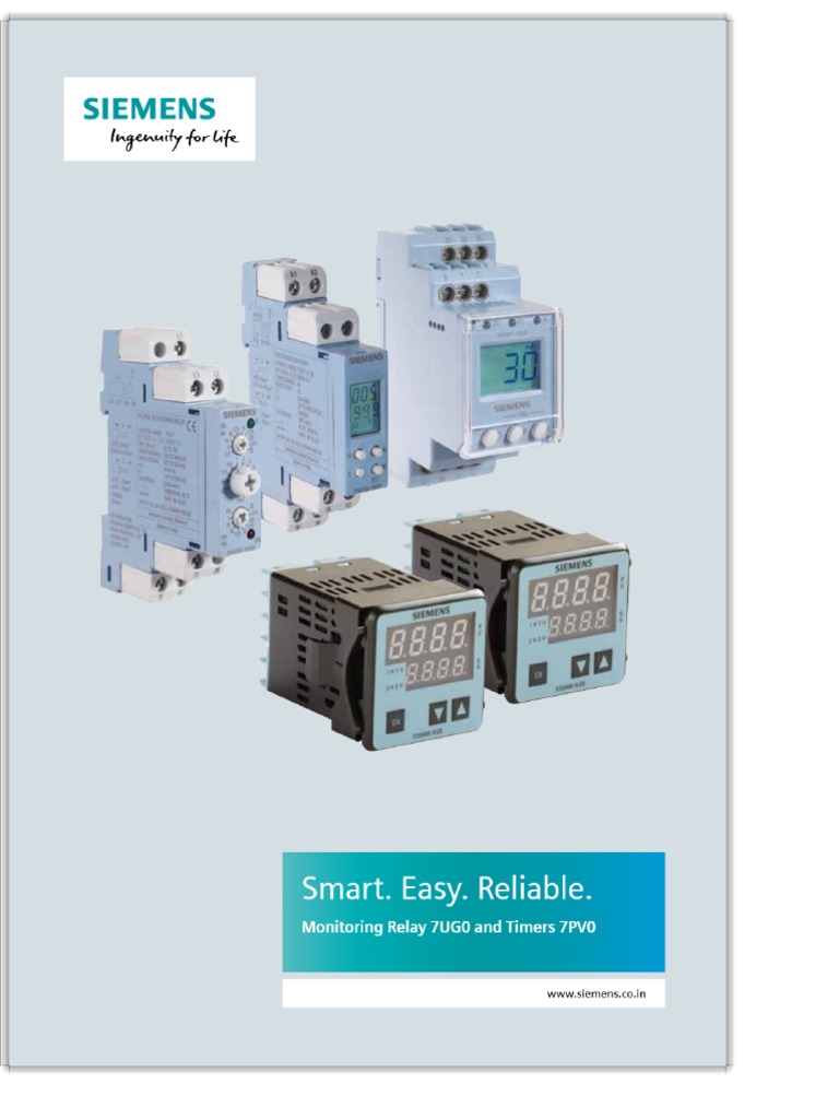 Under Voltage Relay 7UG08181CA20 Manual PDF