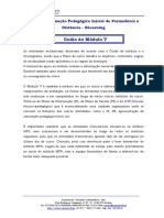 Formação Pedagógica Inicial Módulo V