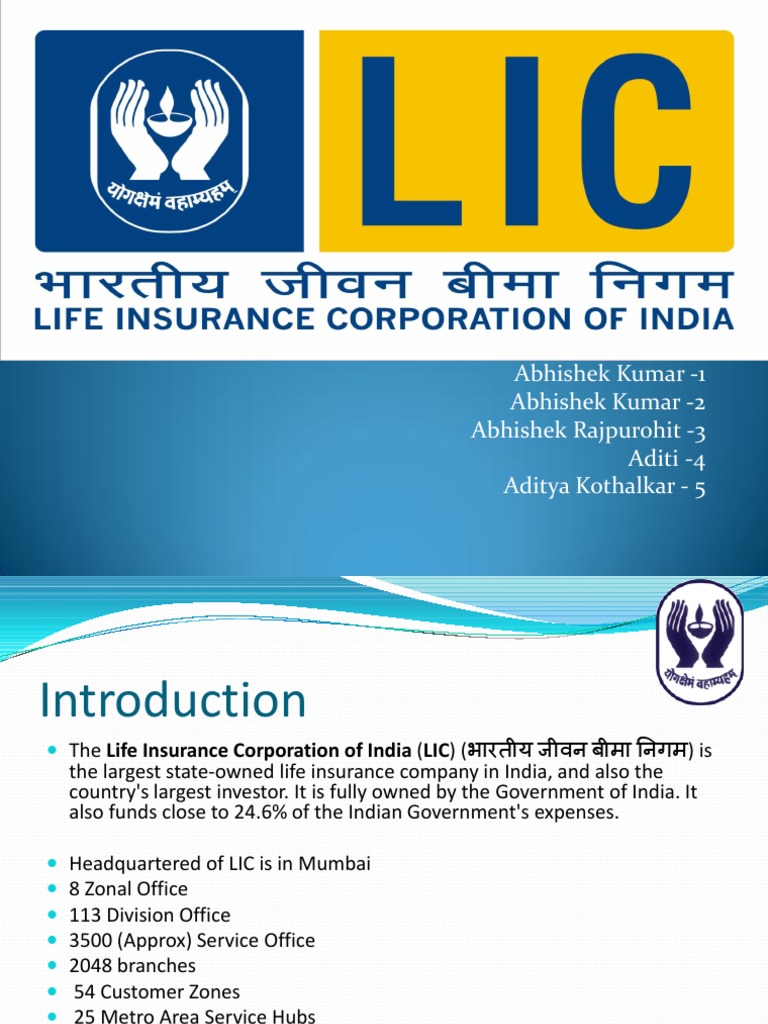 LIC(Life Insurance Corporation) PPT Insurance Financial Services