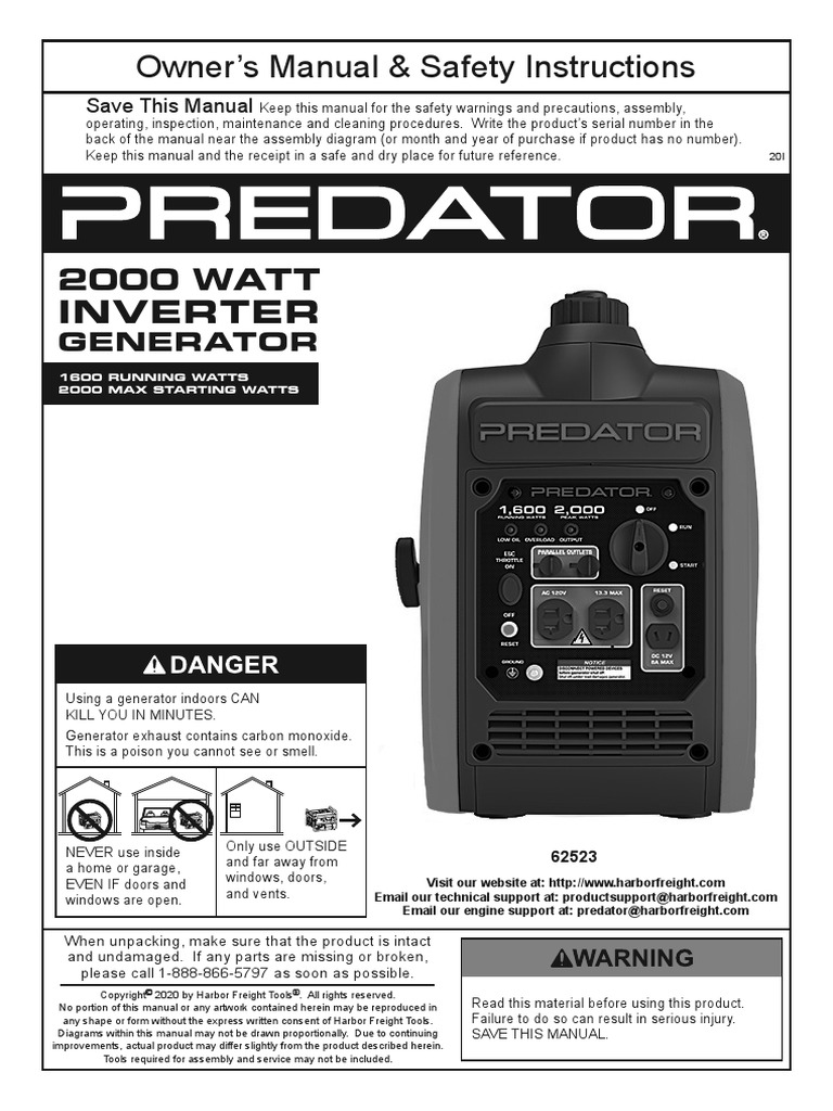 Predator Generator Manual PDF