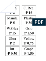 P3 P16 P5 P30: Env. S C. Rec. Manila Plastic