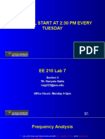 Labs Will Start at 2:30 PM Every Tuesday: EE210 Slide 1