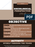 Sociological: Perspective of The Self