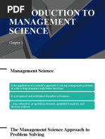 Introduction To Management Science