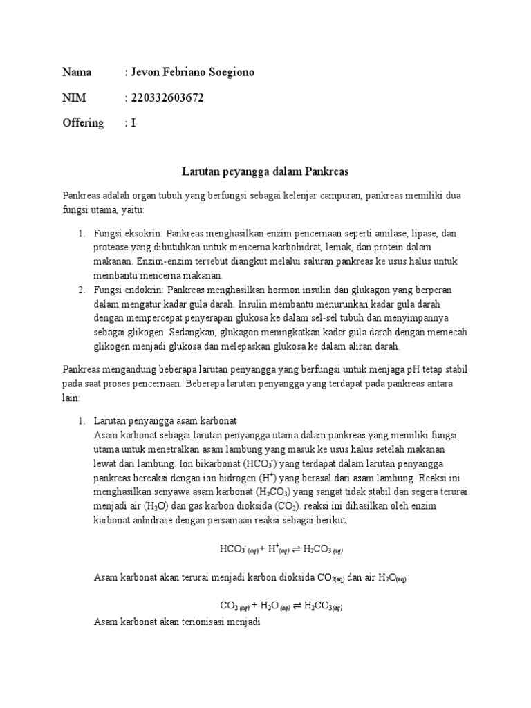 Larutan Penyangga | PDF