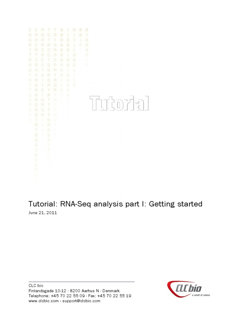 Tutorial RNASeq Analysis Part 1 PDF Biology Biochemistry