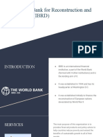 International Bank For Reconstruction and Development (IBRD)