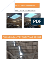 Clinker Gantry Sheeting Repair: ROOF NEAR CHUTE # 7 Discharge