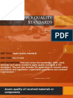 Apply Quality Standards