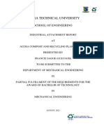 Industrial Attachment Report at Acarp 2022