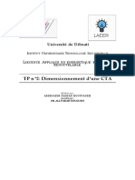 TP N 2 Dimensionnement D Une CTA