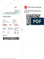 E-Boarding Pass QR Code For Bag Tags