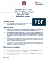 2023 Winter Season Final World Sailing & Virtual Regatta March 25 2023 Sailing Instructions