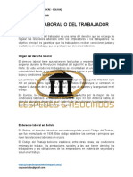 Derecho Laboral o Del Trabajador