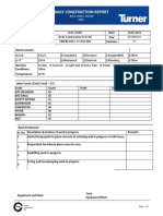 Contractor Daily Construction Report