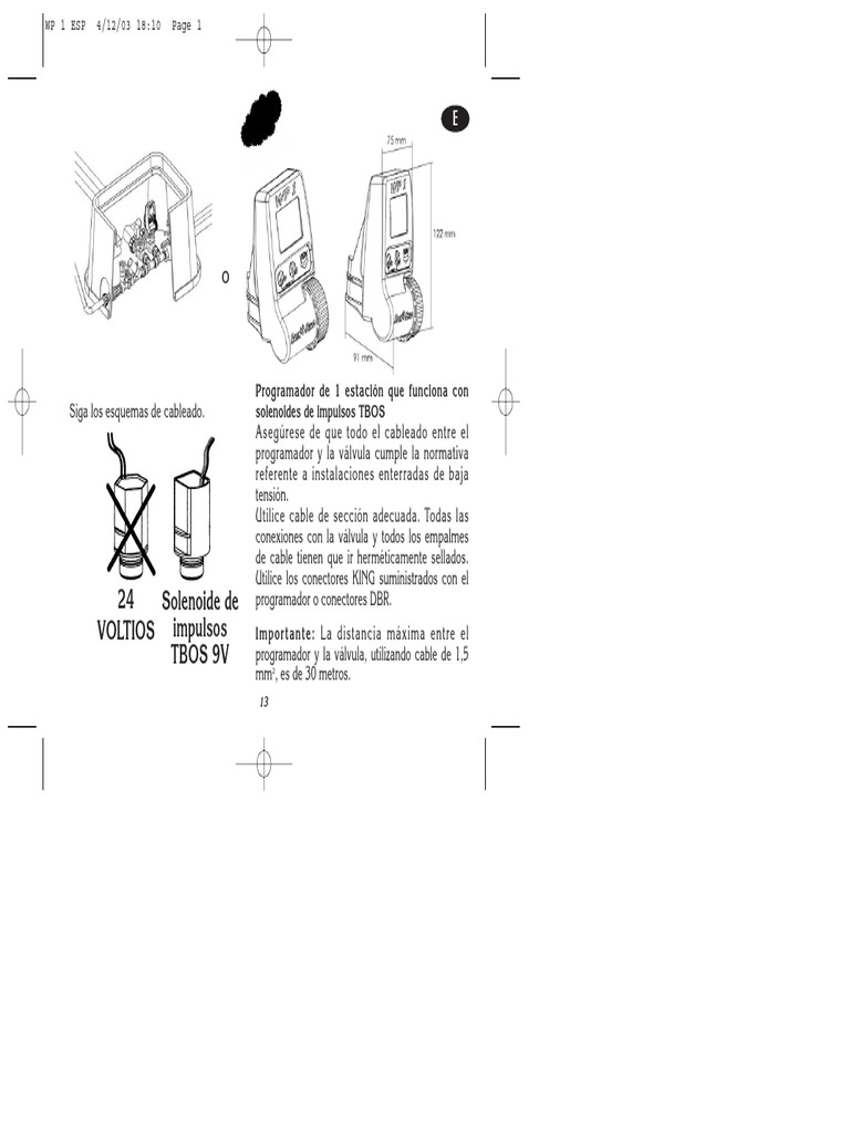 Rain Bird Wp1 Manuale Italiano