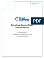 Data Mining - Business Report: Clustering Clean - Ads