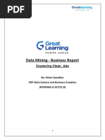 Data Mining - Business Report: Clustering Clean - Ads