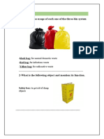 Dialysis visit waste disposal and hand hygiene