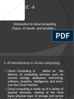 Introduction To Cloud Computing (Types of Clouds and Benefits)