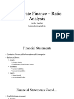 Corporate Finance Ratio Analysis