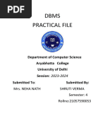 Shruti Verma DBMS Practical Assignment