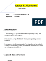 Data Structures & Algorithms: Assignment 1