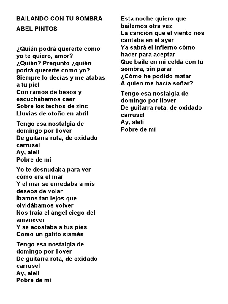 Bailando Con Tu Sombra PDF
