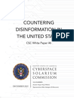 Countering Disinformation in The United States: CSC White Paper #6