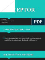 Preceptor: El Que Enseña Responsable de Mantener Un Precepto Auxiliar Docente