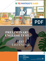 PET 1 - Test 1 - Listening