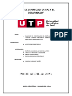 20 DE ABRIL de 2023: "Año de La Unidad, La Paz Y El Desarrollo"