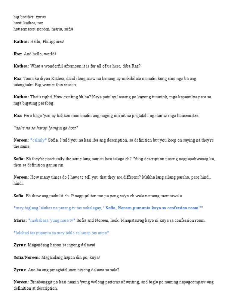 IS DEFINITION AND DESCRIPTION THE SAME intelligence overview