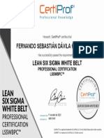 Certificado White Belt - Fernando Dávila